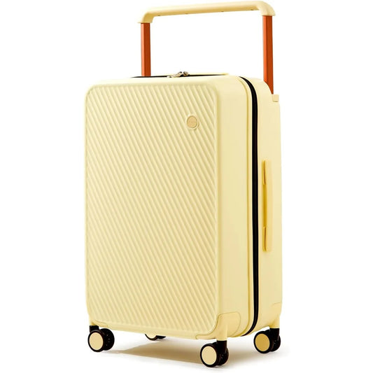 Carry-On Luggage 20 Lightweight Hardshell Suitcase with Wide Handle, Spinner Wheels and TSA Lock