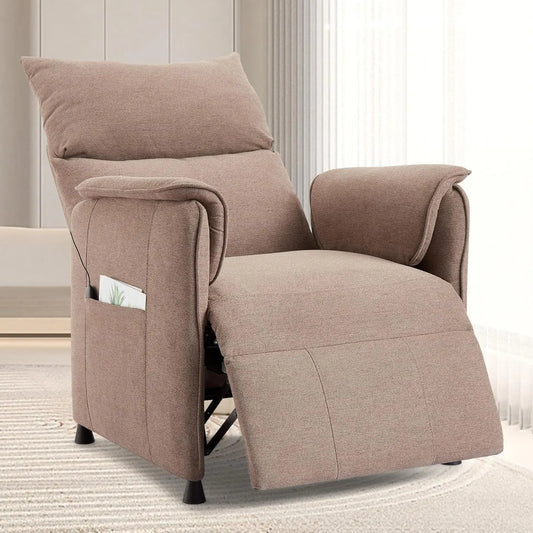 Recliner Chair with Memory Function, Adjustable Single Recliners Sofa with Remote Control for Adults, Home Theater Seating