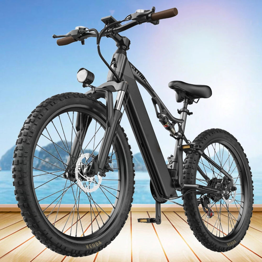 26" Adult 1200W Peak Motor Electric Mountain E Bike Electric Bicycle 27.9Mph 55Miles 48V 20.3AH Electric Dirt EBike for Adults
