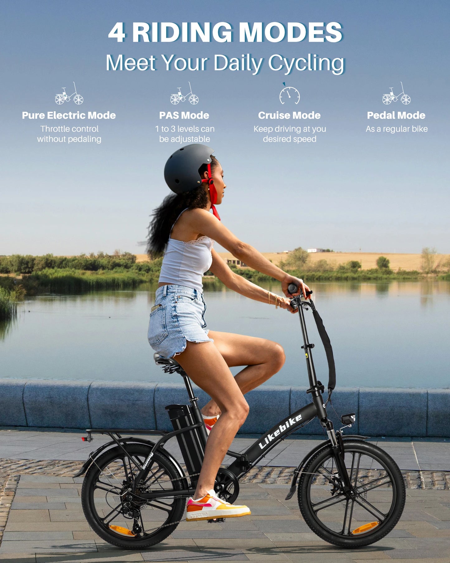 Electric E bike Foldable 540W Peak Motor 36V Removable Lithium Battery Electric Bicycle 20 Inch Tires Urban Commuter E-bike