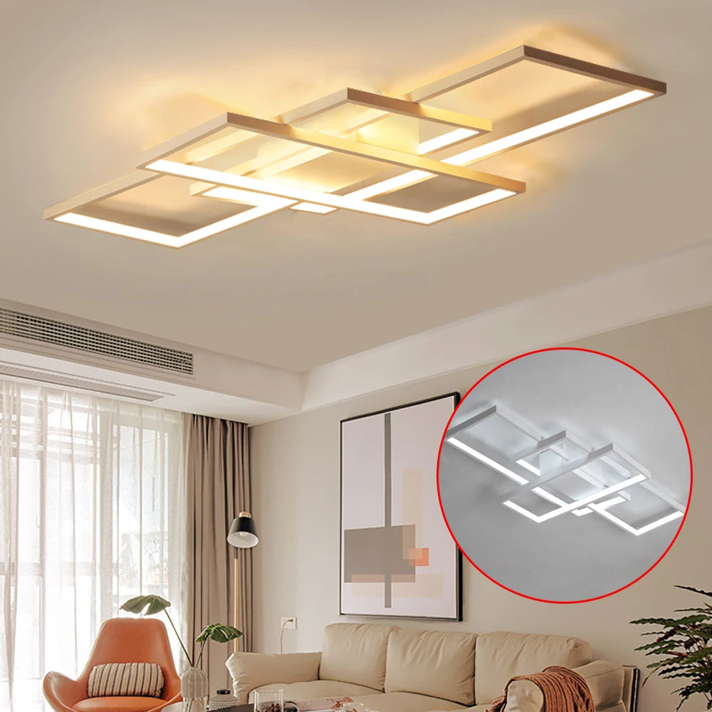 Versatile Ceiling Lights, Remote-Controlled, Adjustable Brightness and Color,malist Design