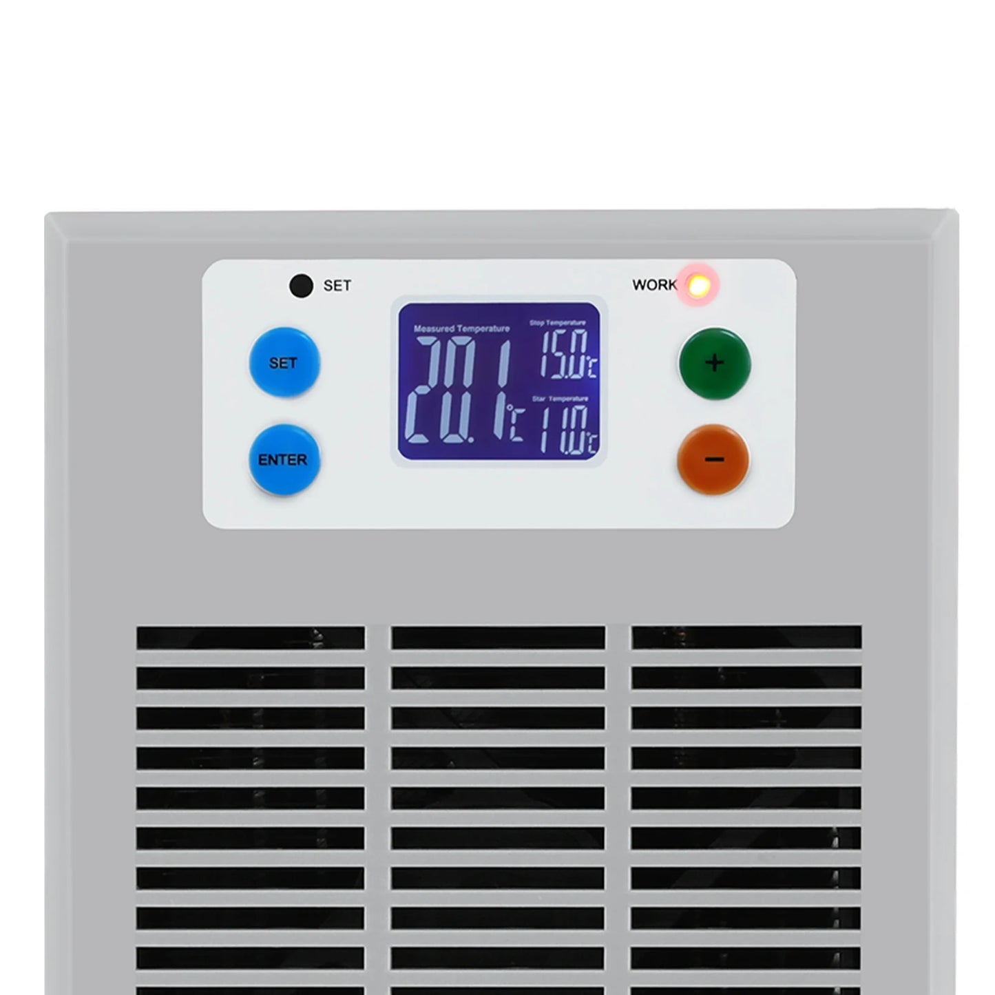 100W Fish Tank Cooling Heating Machine, Aquarium 30L Fish Tank Water Heater Air Conditioner LED Screen 10-40°C Control