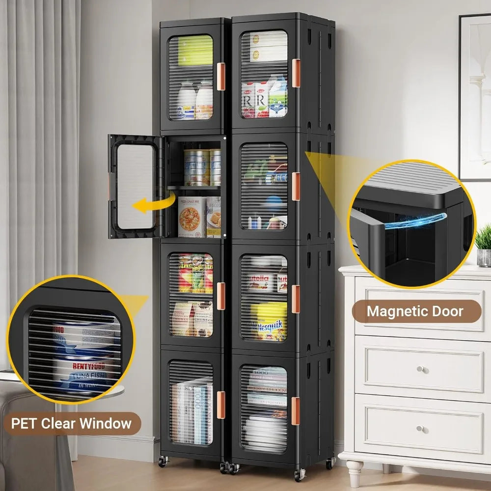 space-saving 3-tier storage cabinet for bathroom with adjustable shelves and door