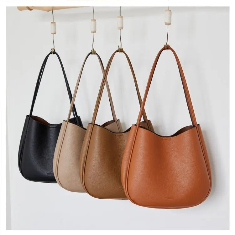 Women's bag Atmospheric versatile handbag Commuter shoulder messenger bag Large capacity armpit bag Casual bucket bag Women's