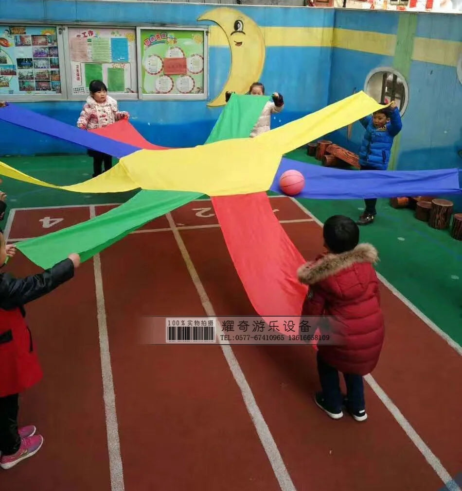 8 color Parachute Rolling Watermelon Ball for Kids  Outdoor Sports game Children's Kindergarten game Teamwork  Oxford Cloth New