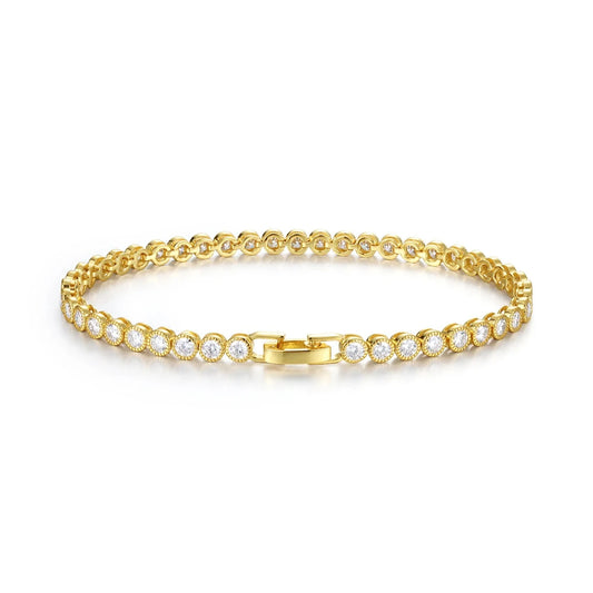 S925 Sterling Silver Moissanite Tennis Bracelet Fine Jewelry Simple Elegant Design Suitable for Gifts Anniversaries Birthdays