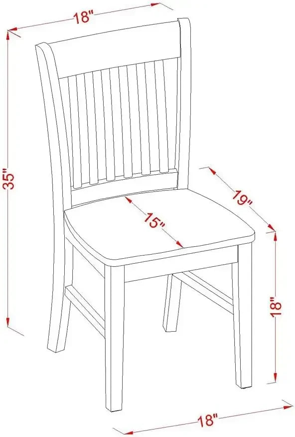 7 Piece Dining Room Furniture Set Consist of an Oval Kitchen Table with Butterfly Leaf and 6 Dining Chairs, 42x60 Inch