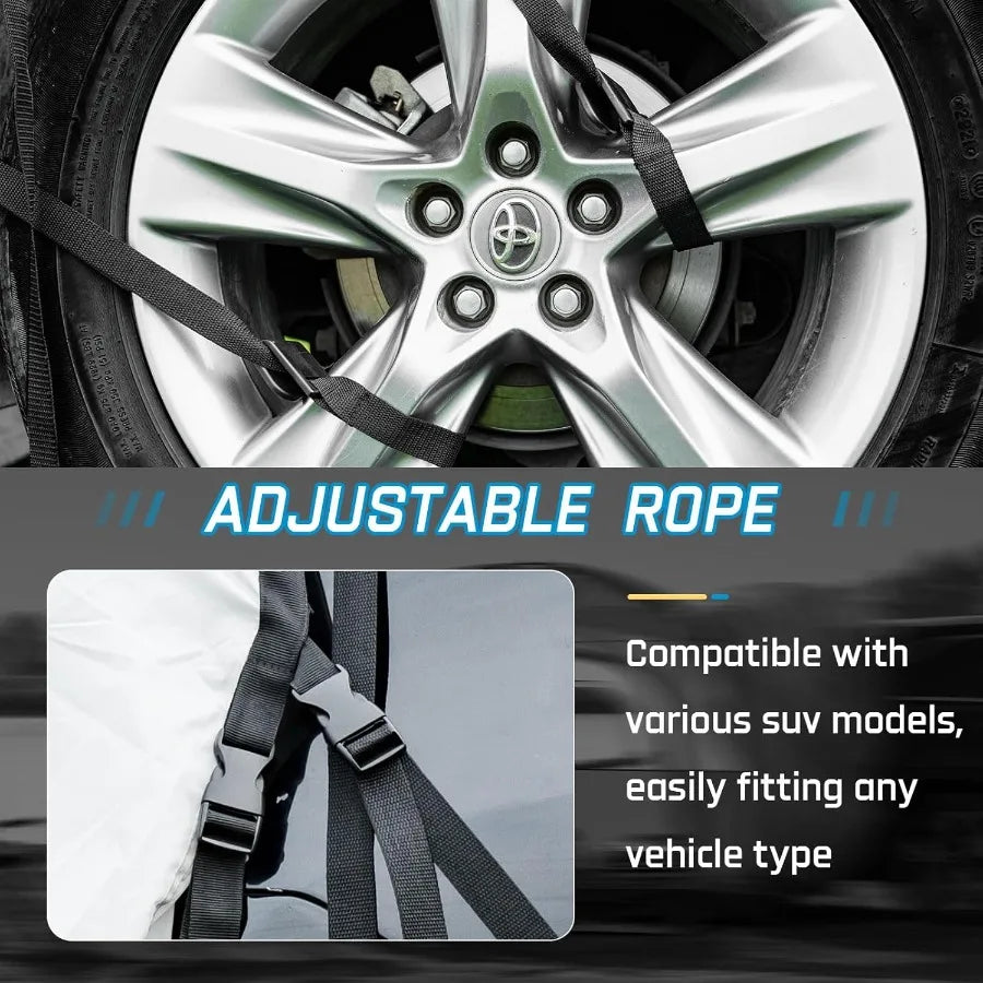 SUV Tents for Camping 6 Person Waterproof Car Family Camping Tent with Tailgate Attachment for SUV Jeep Truck with Cap Easy Set