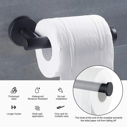 Bathroom Tissue Holder 304 Stainless Steel Paper Roll Holder Wall Mount Toilet Roll Holder for Bathroom Kitchen Washroom