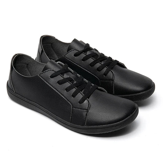New Minimalist Shoes for Men Wide Toe Barefoot Zero Drop Shoes Casual Artificial Leather Lightweight Walking Sneakers for Men