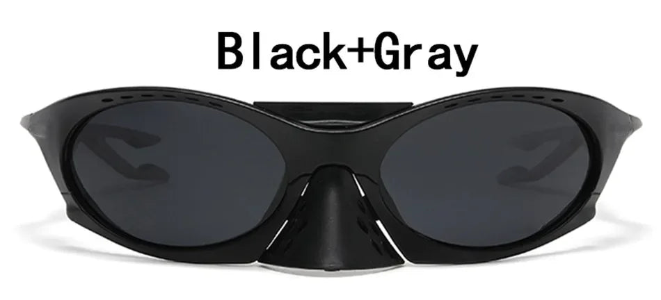 Oversized Steampunk Sunglasses Men Brand Design Mirror Punk Sun Glasses for Men Male Fishing Sports
