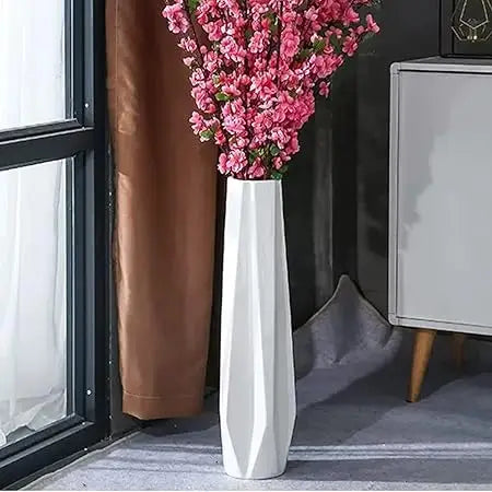 28 Tall Ceramic Floor Vase, Large Decorative Vase for Modern Home, Living Room, Office, Bedroom, Kitchen
