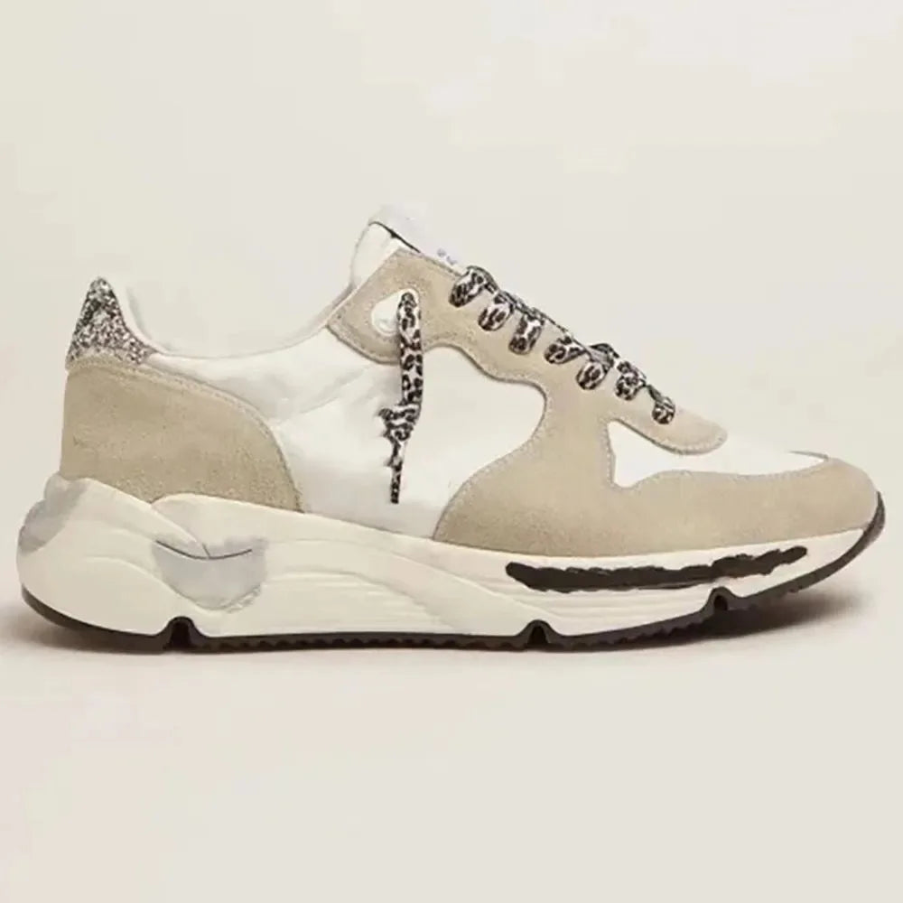 2025 Spring Sole New Retro Distressed Small Star Dirty Golden Shoes For Men Women Platform Sports Daddy Goose Shoes Running