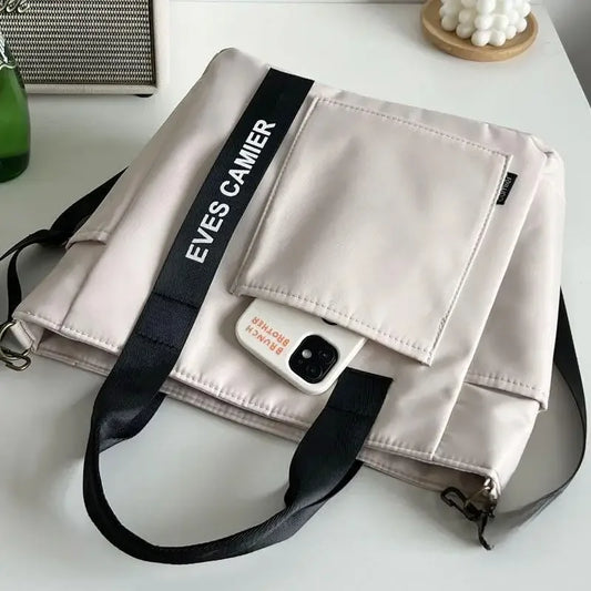 Women's Bag  New Portable Handbag Large Capacity Shoulder Bag Nylon Waterproof Canvas Tote Simple Fashion Crossbody Bag