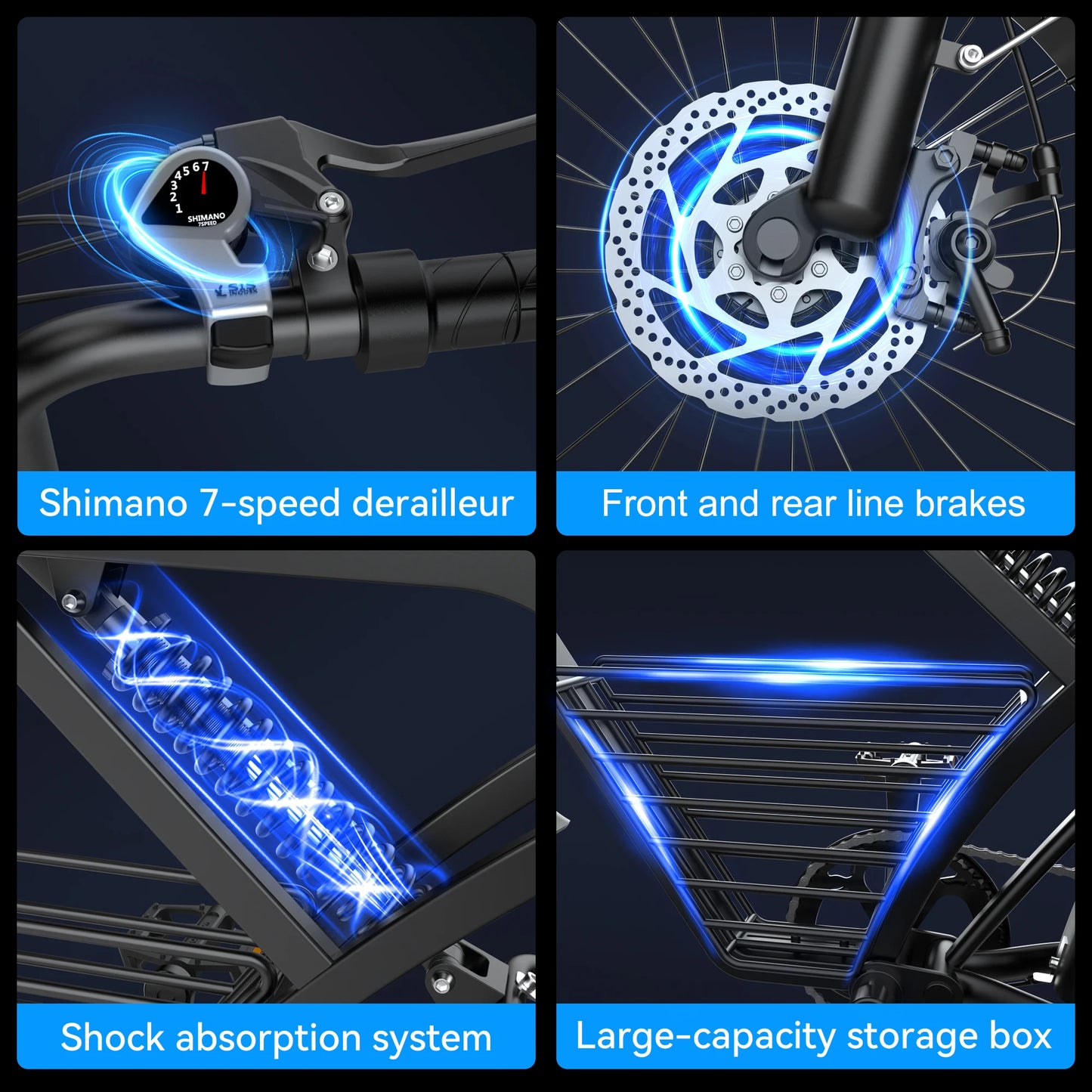 ZorixBike Z6 Retro Electric Bicycle for Adults 1500W 31MPH 48V 23AH  Electric Motorcycle 20" Fat Tire Bike EBike LCD Screen