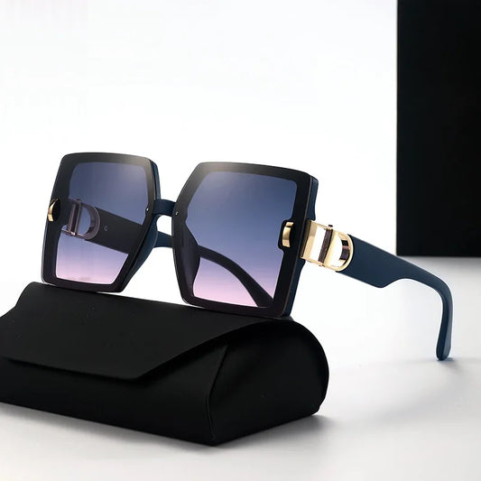 New Luxury Sunglasses for Women Oversized Eye Sunshade UV400 D-shaped Sun Glasses Fashion Eyewear Ladies Mens Sunglass 2025
