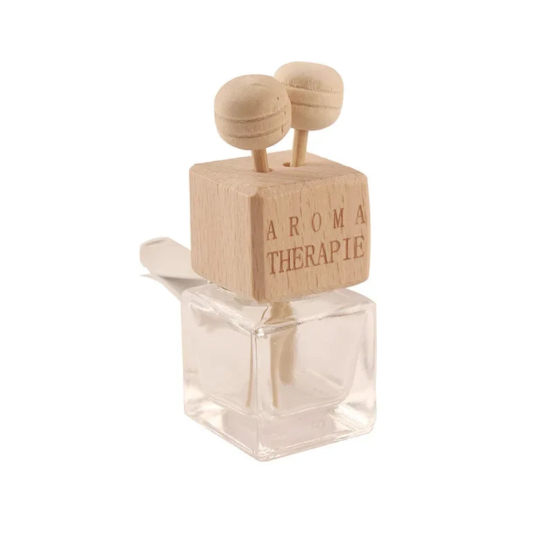 8ml Car Air Freshener Perfume Clip Empty Glass Bottle Fragrance Ornament Vent Outlet Diffuser Empty Essential Oil Glass