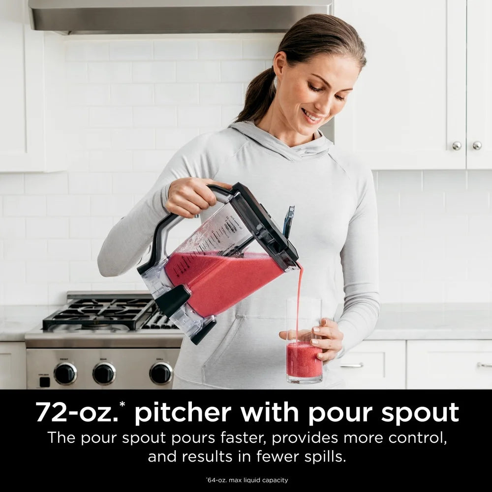 Professional Blender with Auto-iQ Technology 72oz Total Crushing Pitcher 1200W Powerful Motor Stacked Blade Assembly Cookbook