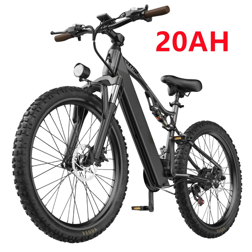 26" Electric Motorcycles E Bike For Adults, 1500W Peak Motor Ebike 28Mph 48V 20AH Adults Electric Mountain Dirt Bicycle