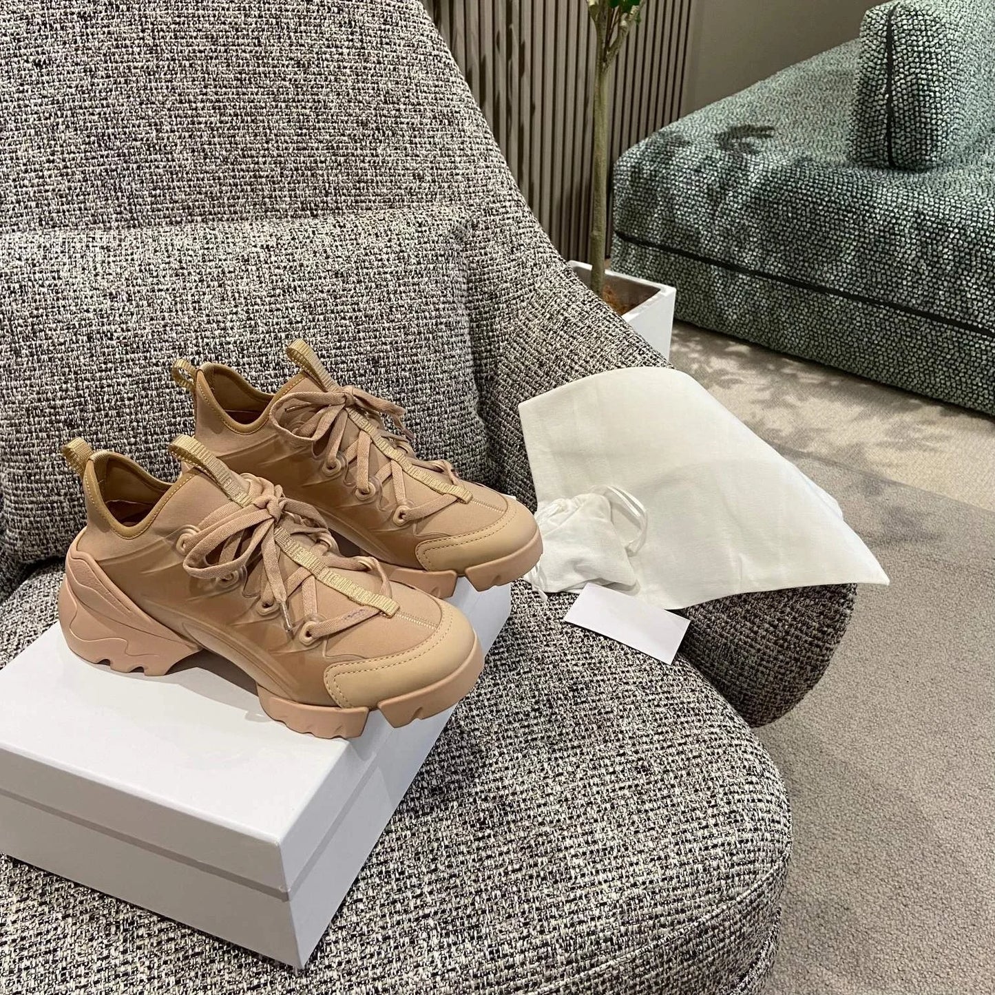 2025 Women's Luxury Brand Chunky Shoes, Thick Sole, Hidden Wedge Heel, Casual and Versatile Women's Shoes