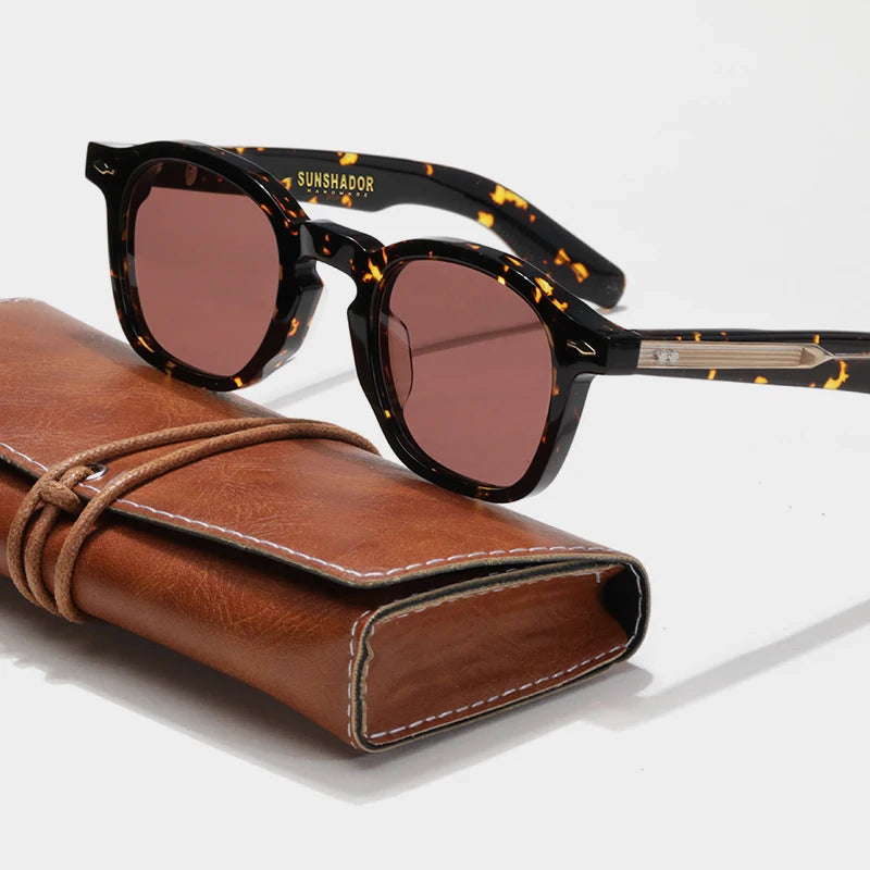 Luxury Brand Original Sunglasses Men Top Quality Acetate Handmade Glasses Women Outdoor Travel UV Protection Sunshade Eyeglasses