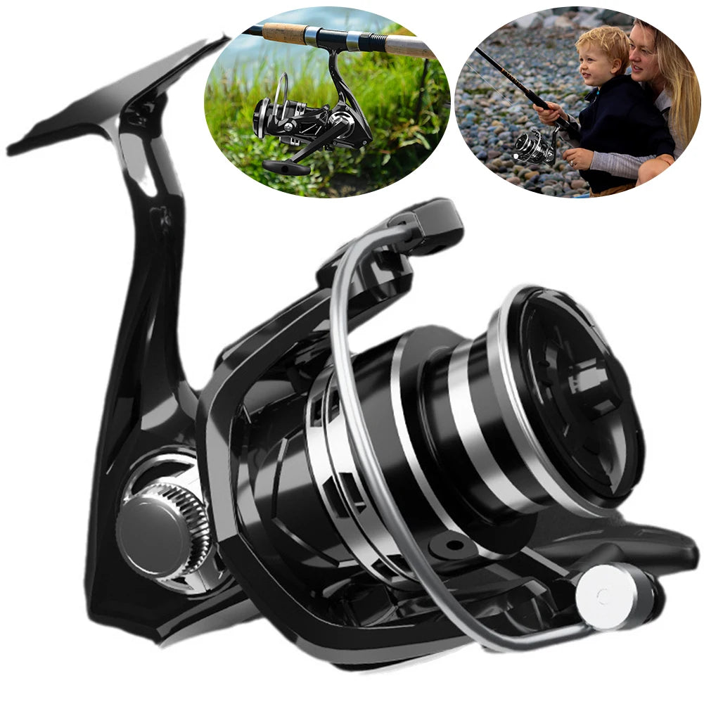 Spinning Reel Full Metal Body Fishing Reel 12kg Max Drag All Purpose Fishing Spinning Reel for Saltwater and Freshwater Fishing