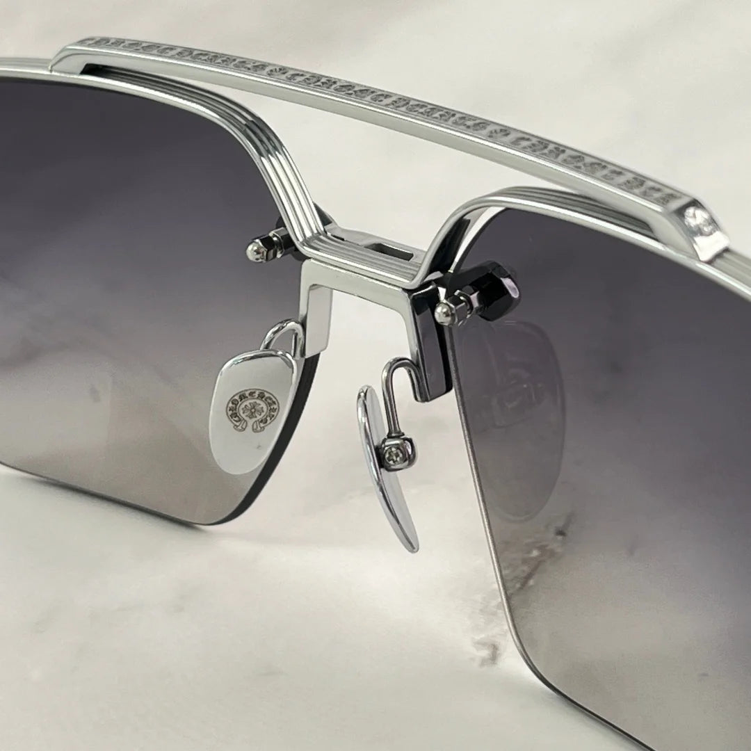 BIDIESEM UV400 Titanium Punk Sunglasses Lightweight Comfortable Top Quality Luxury Fashion Eyewear Unisex for Outdoor Travel