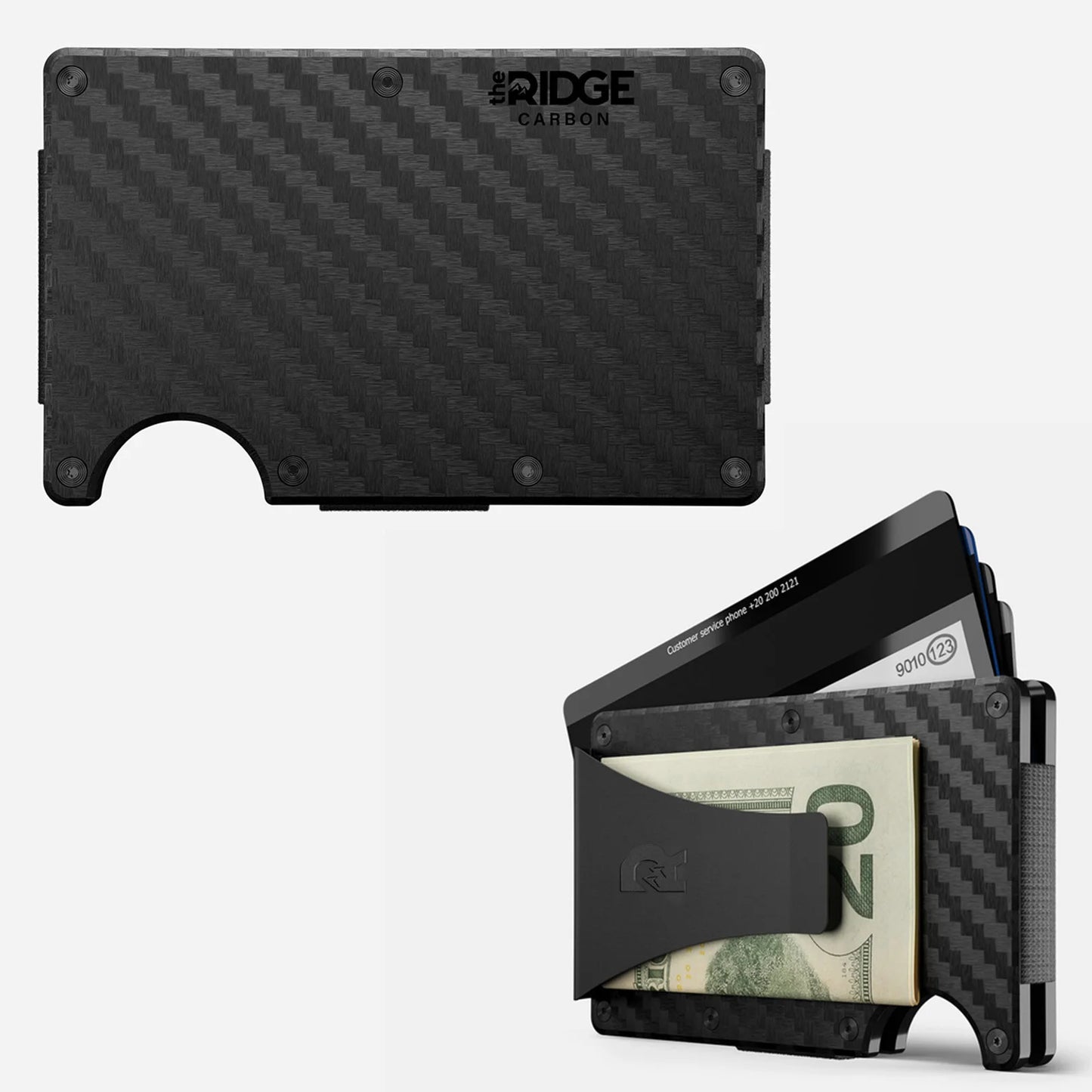 Ridge Wallet for Men - Slim Minimalist Compact Wallet and Card Holder, RFID Protected Front Pocket Wallets for Men