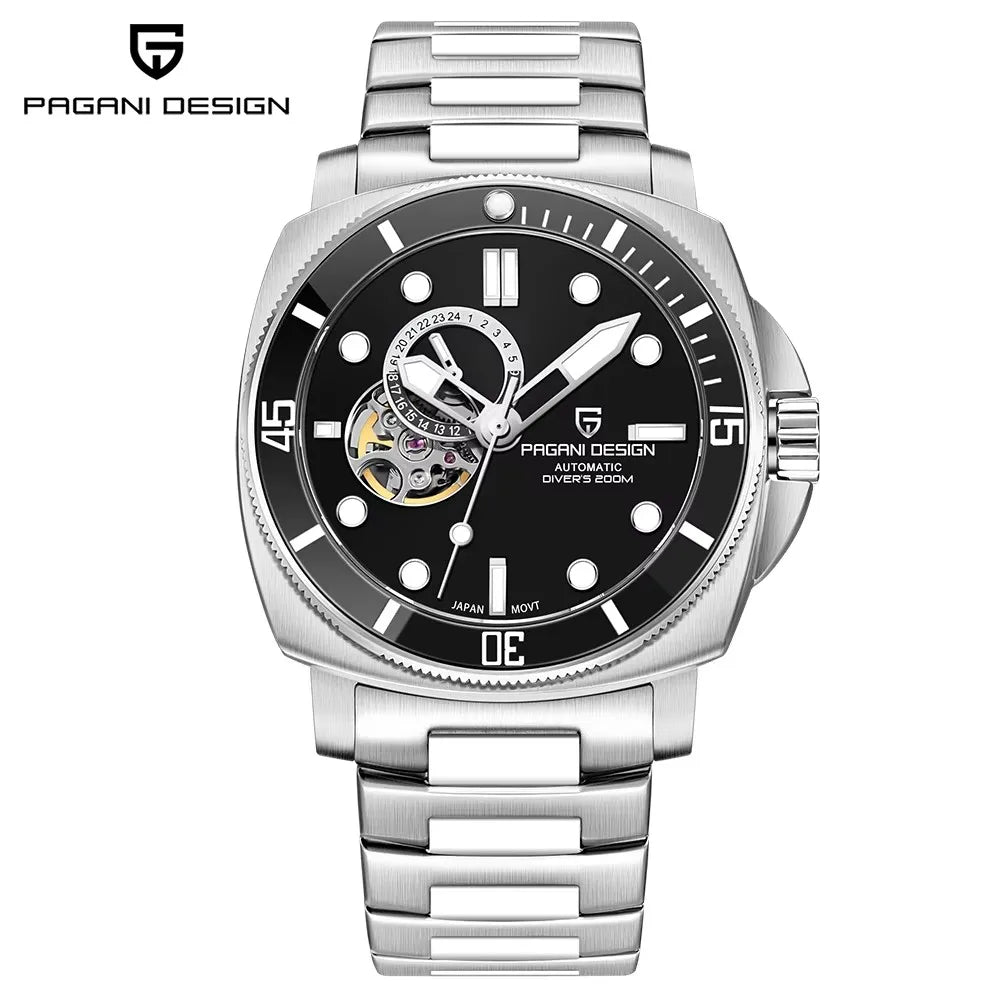 2024 New PAGANI DESIGN Men Mechanical Wristwatches Luxury Mens Watches Automatic Watch For Men Sapphire Mirror Waterproof Sports