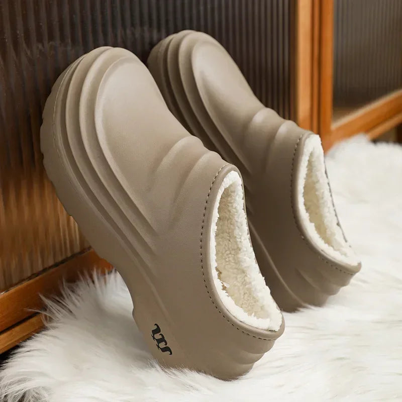 Waterproof Cotton Chef Shoes For Men Anti-Slip Work Footwear Warm Comfortable Kitchen Specialized Shoes With EVA Outsole