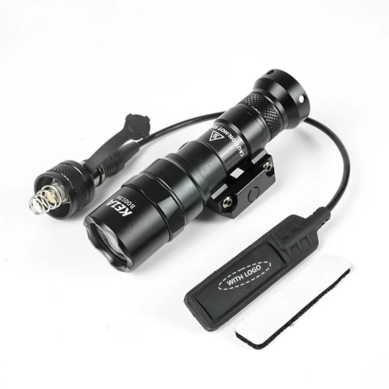 Tactical M600C M600B M300C M300B Scout Light Rifle Flashlight LED Hunting Lamp with Momentary Pressure Pad Switch
