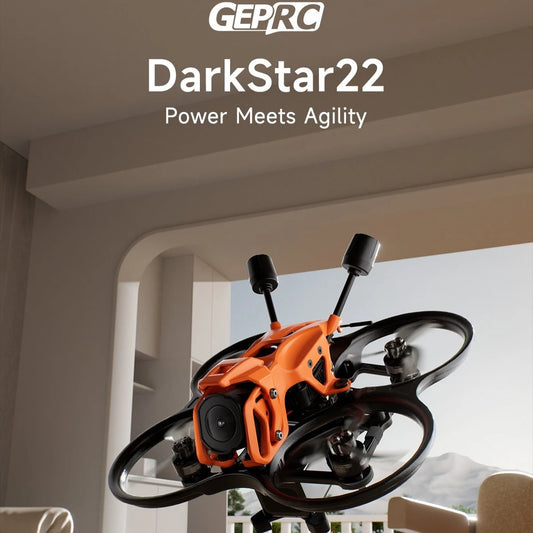GEPRC DarkStar22 O4 Pro FPV Drone CineWhoop Quadcopter - F405 20A AIO O4 Air Unit Pro 1104 7500KV 3S