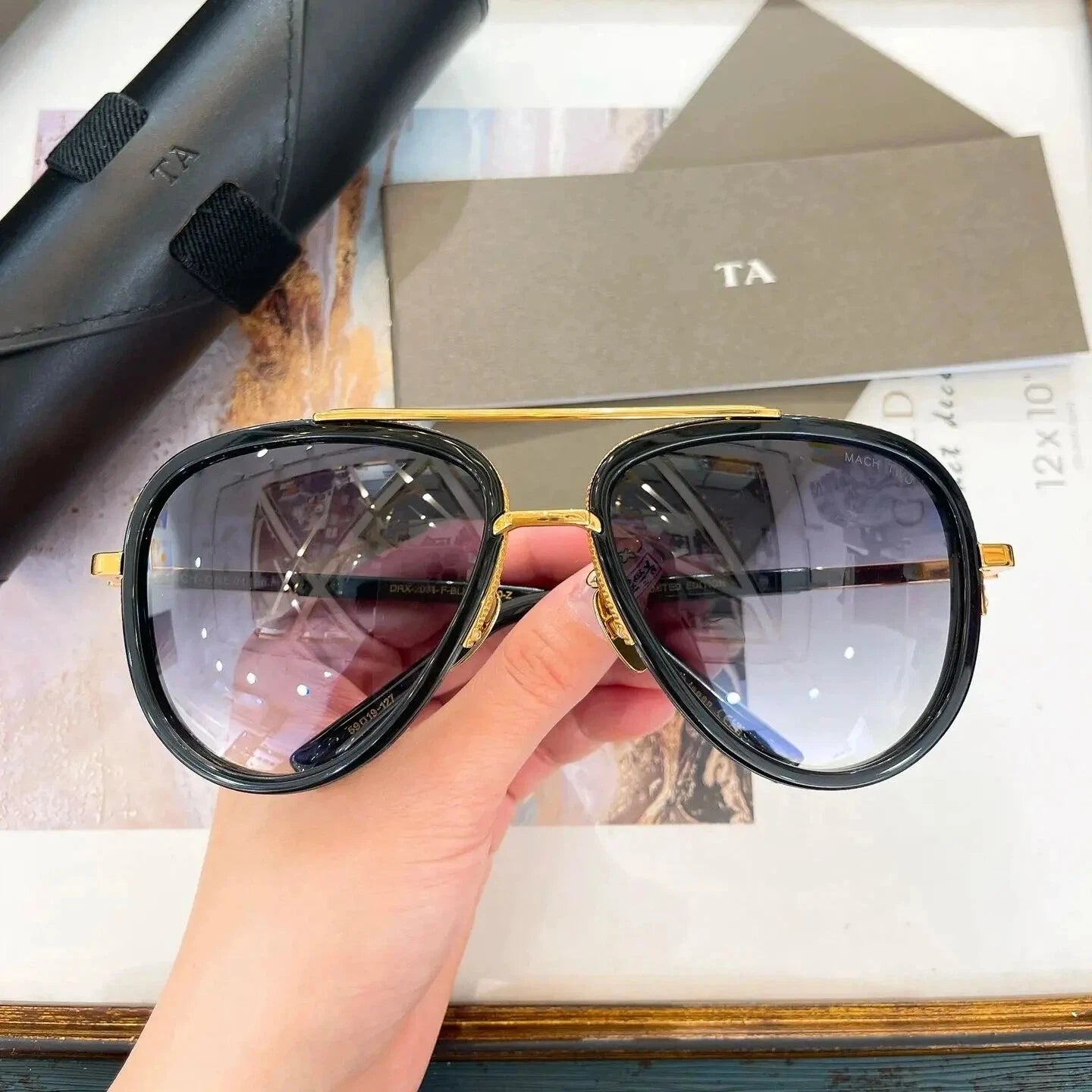 Authentic For DIYTA DT DRX-2031 MACH TWO Luxury Men Women Sun Glasses Top Quality LIMITED EDITION Male Couple Eyewear With Box