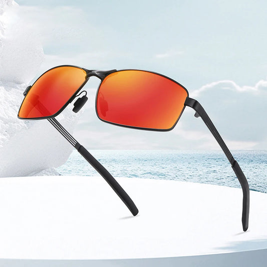 New Mens Polarized Sunglasses Metal Frame Driving Sun Glasses Men Shades Vintage Luxury Brand Designer Night-vision Goggles 2025