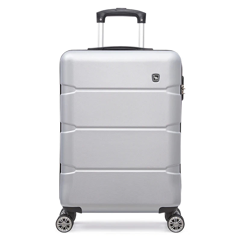 OIWAS Cabin Luggage Silent 360° Wheels And TSA Lock, Ultra-Light ABS Carry On Suitcase for Business Travel Men and Women