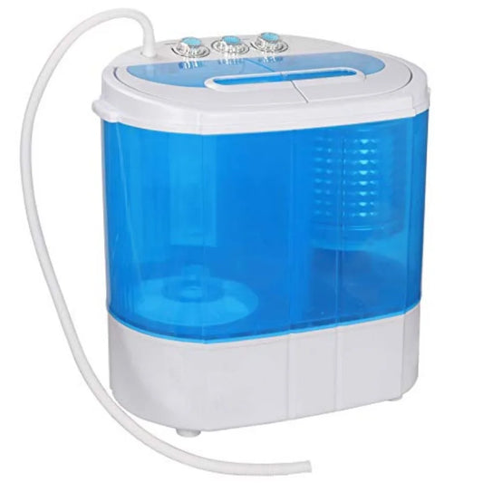 Portable Clothes Washing Machine Mini Twin Tub Small Laundry Washer for Apartment Dormitory RV with 9.9lbs Capacity Lightweight