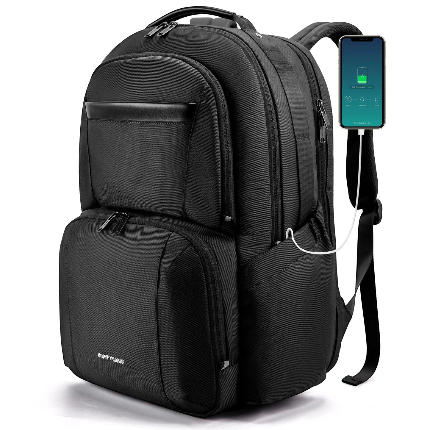 BAGSMART 40L Large  Capacity Waterproof Backpacks USB Charging 17.3'' Laptop Bags Multifunctional Business Travel Bag for Men