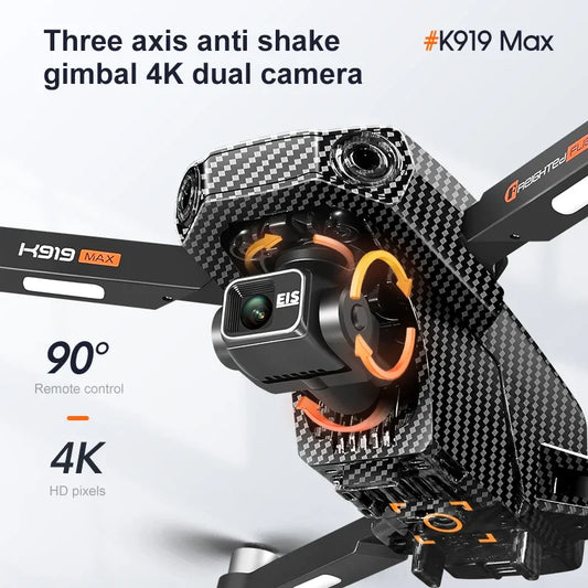 K919 MAX Drone Three-axis Gimbal EIS Stabilisation GPS Aerial Drone with Screen OAS 4K HD Camera Obstacle Avoidance UAV 1000M