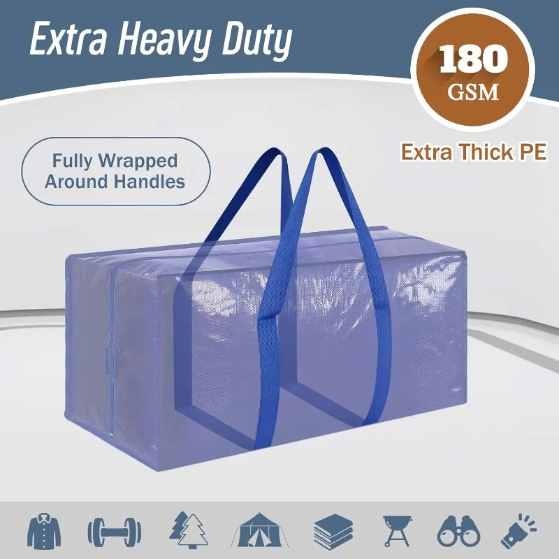 Luggage Moving Bags, Foldable Storage Bag, Storage Organizer & Moving Boxes Alternative, Packing Supplies, Camping Totes Bag