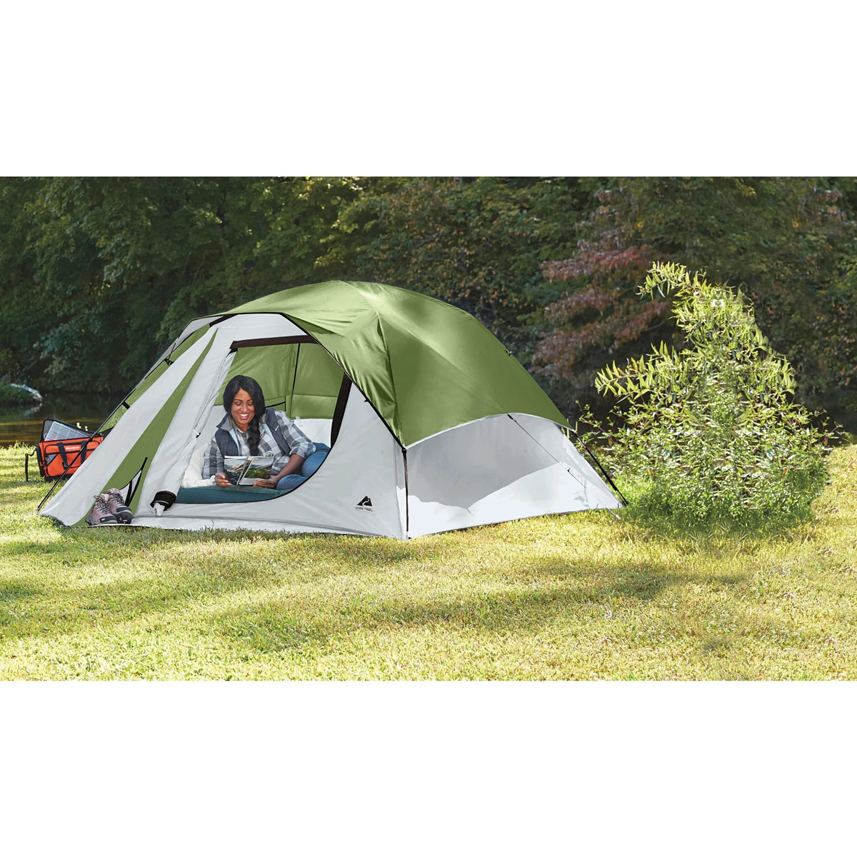4-Person Clip & Camp Dome Tent – Lightweight 3-Season Camping Tent with Rainfly