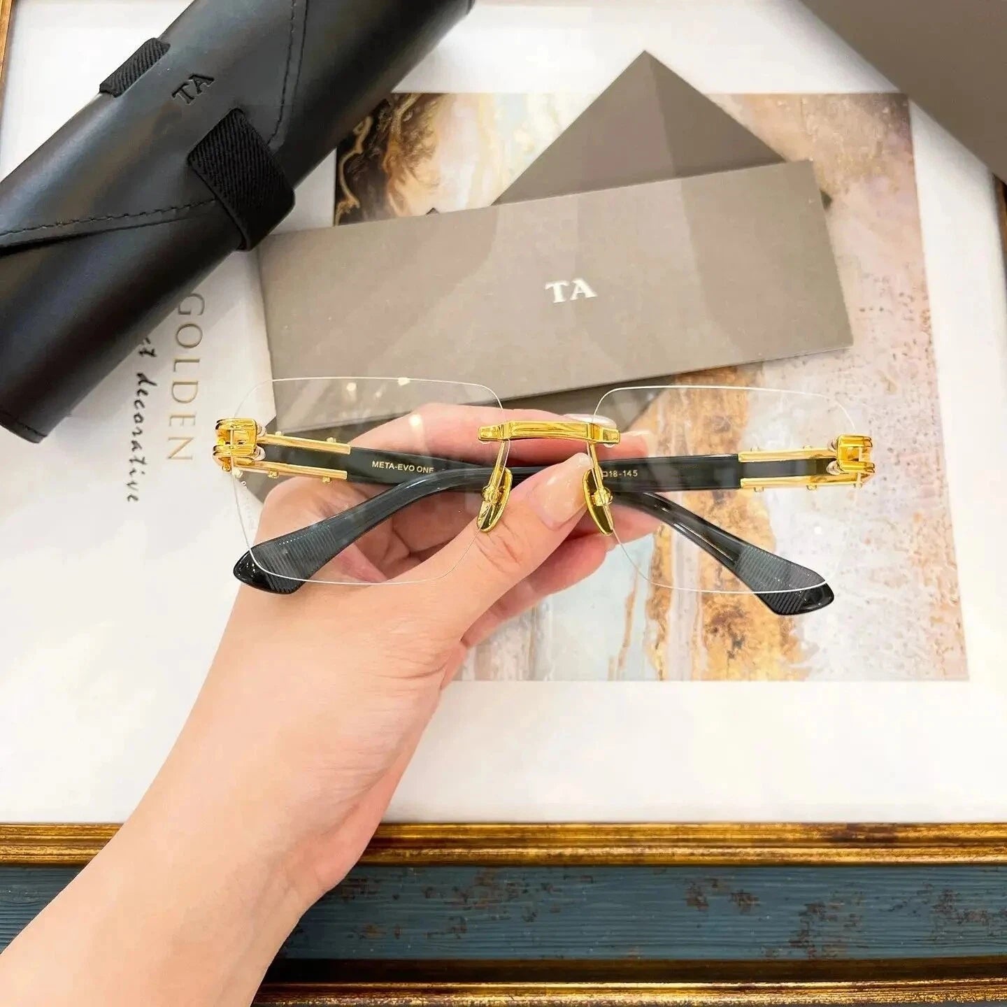 Original Factory For DIYTA DT META-EVO ONE DTS147-A With Brand Box Boundless Oversized Clear Lens Retro Men Women Sunglasses