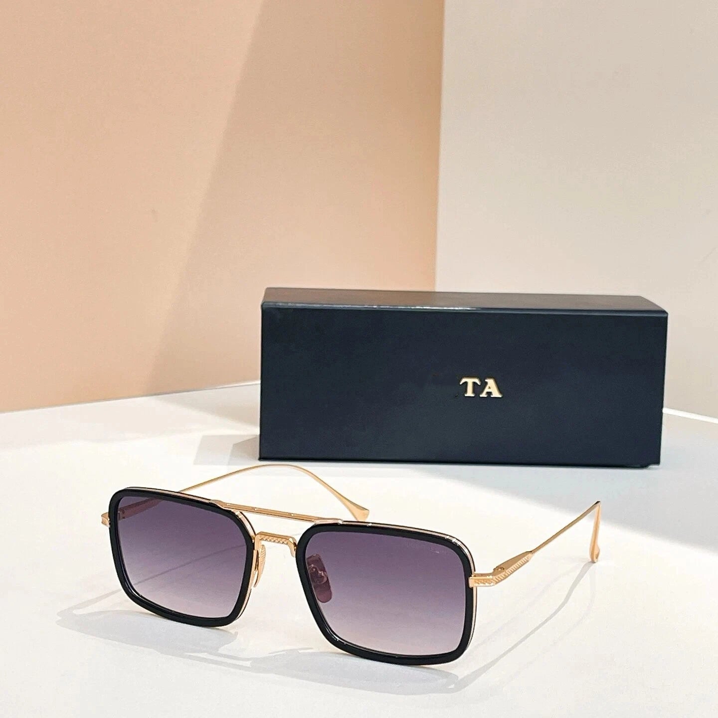 New For DIYTA DT DTS134 Luxury Designer UV400 Polarized Womens Sunglasses Popular Alloy Frame Square Men's Sun Glasses With Box
