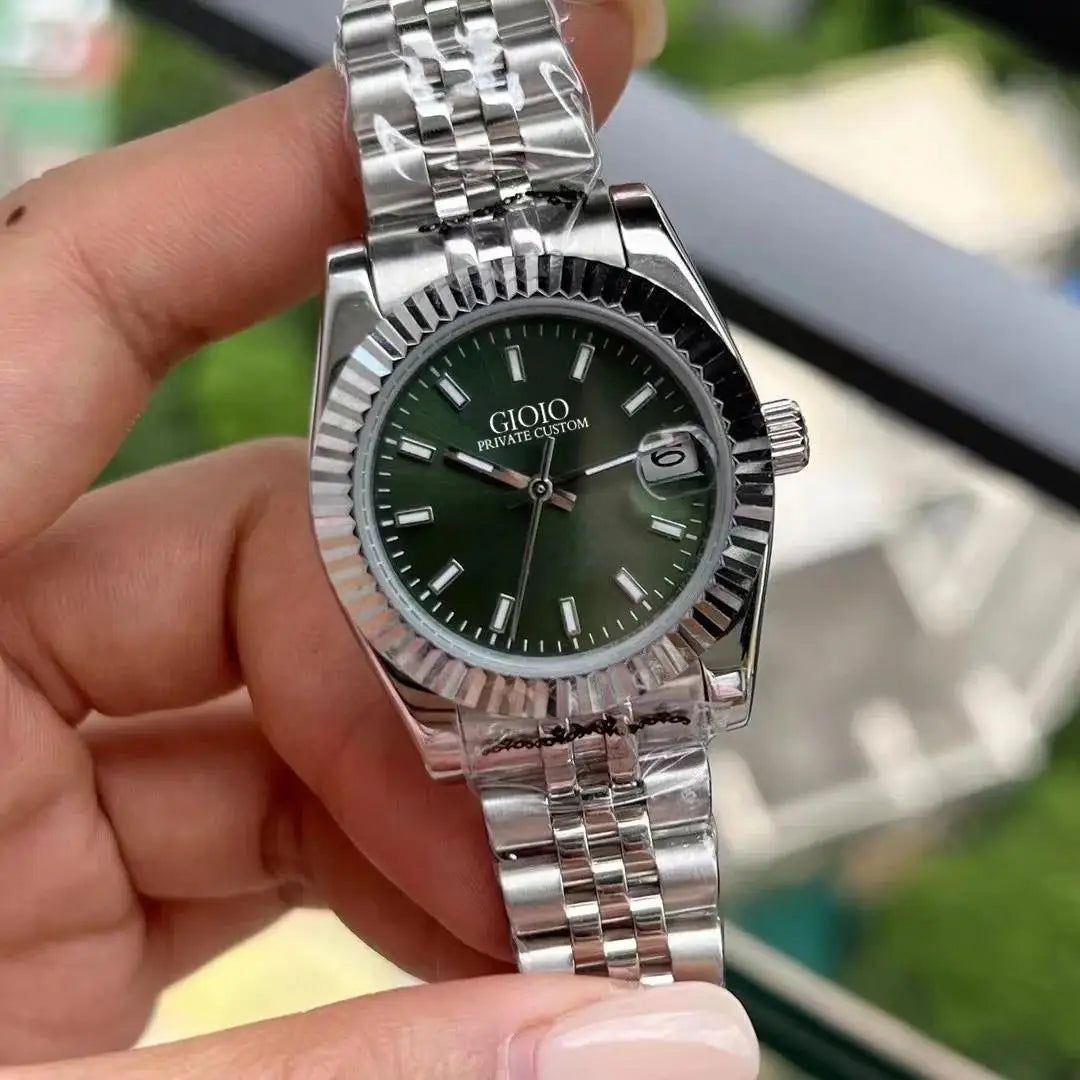 Luxury Automatic Watch for Women Mechanical Watches 904L Stainless Steel Black Blue Rose Gold 31mm