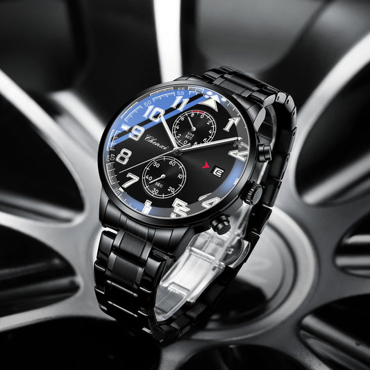 NEW Fashion Multifunction Men for Watches Top Brand Casual Sports Waterproof Wristwatch Chronograph Calendar Men's Watch Gifts
