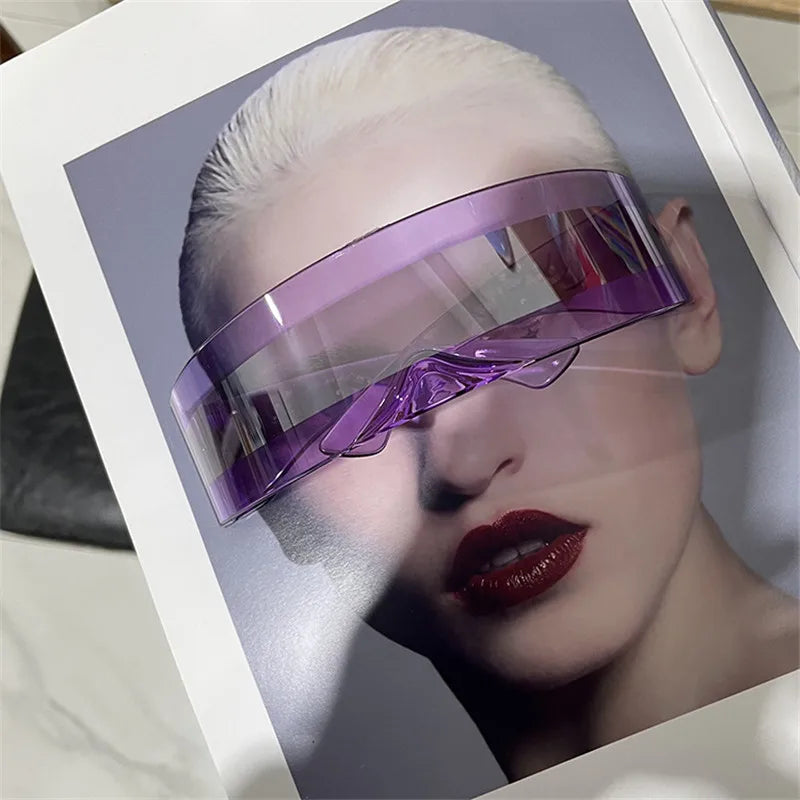 Cyberpunk Sunglasses 2022 Colorful Fashion Goggles Punk Style Festival Eyewear Brand Design UV400 Shades for Men Women