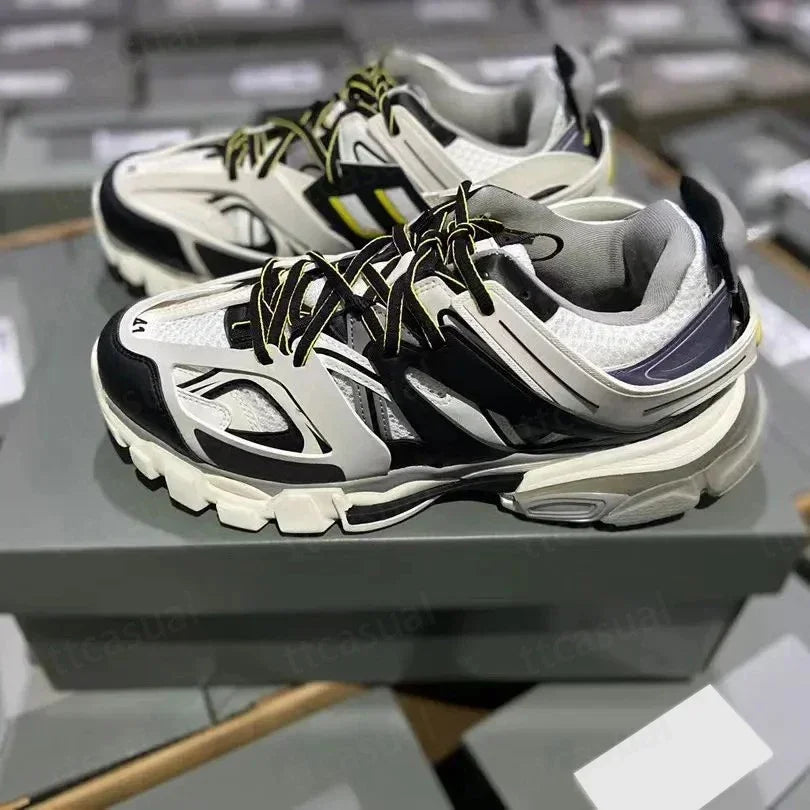 Designer Tracks 3 3.0 Men Women Casual Shoes Paris Triples White Black Pink Grey Beige Sneakers Brand 18ss Tess.S. Gomma