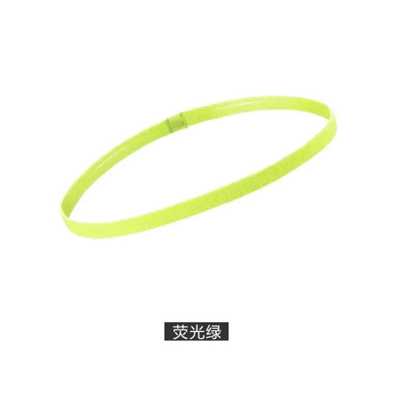 5Pcs Candy Color Women Men Yoga Hair Bands Sports Headband Girls Sport Anti-slip Elastic Rubber Sweatband Football Running
