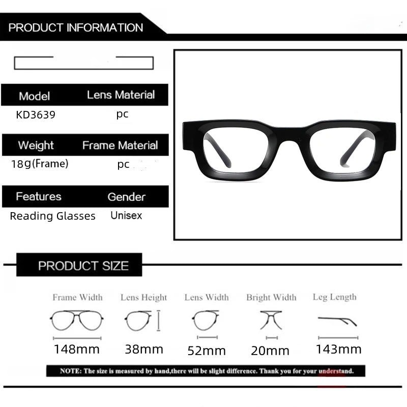 New Retro Small Square Glasses Frame Anti Blue Light Computer Reading Glasses For Men And Women Radiation Protection Eyeglasses