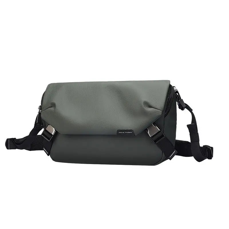 MARK RYDEN Men Crossbody Bag Light Weight Multi-function Sling Bag Men's Pack Solid Black Hip Hop Street Travel Male