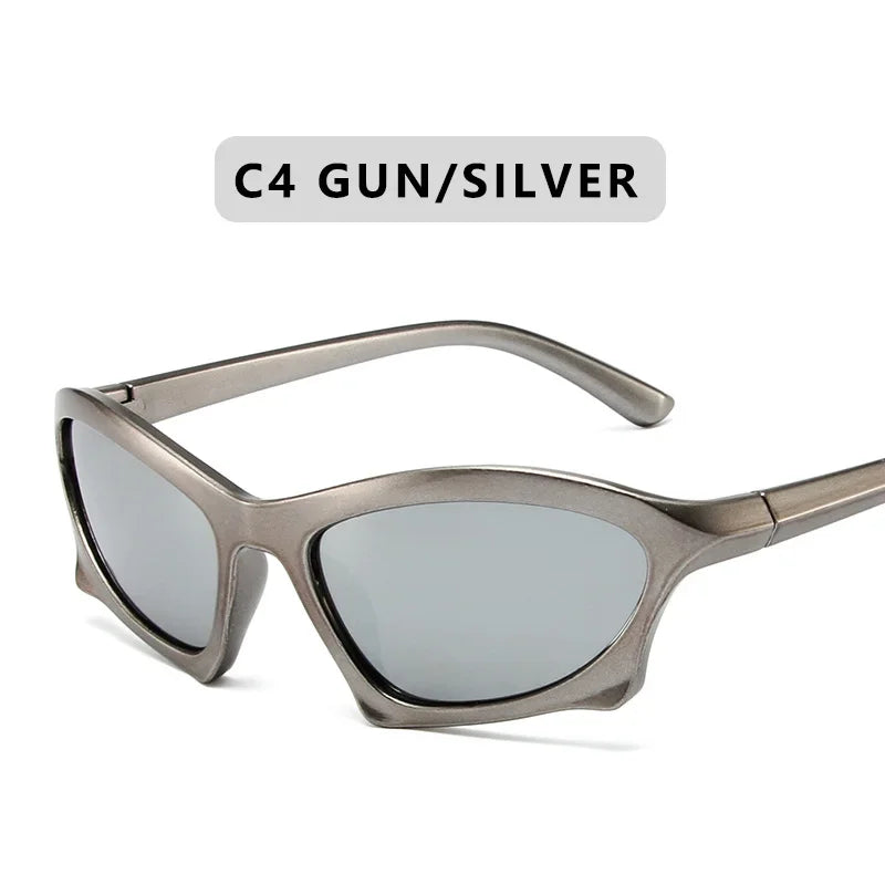 Luxury Punk Sports Sunglasses Women Brand Designer Y2K One Piece Sun Glasses Men Goggle Shades UV400 Fashion Eyewear